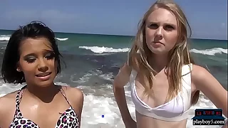 Amateurish teen picked up on the beach and fucked in a van